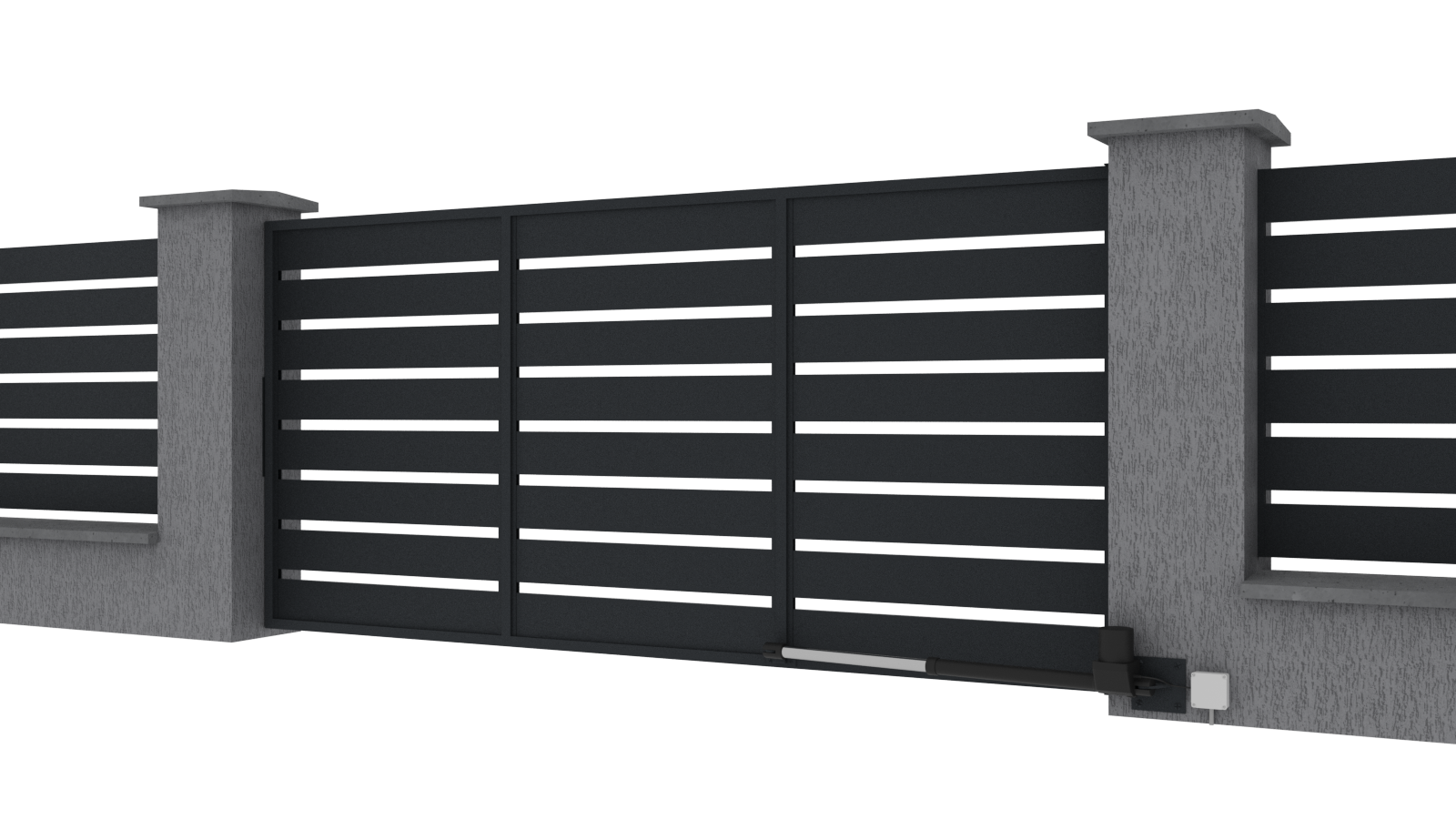 Jednokřídlá otočná brána