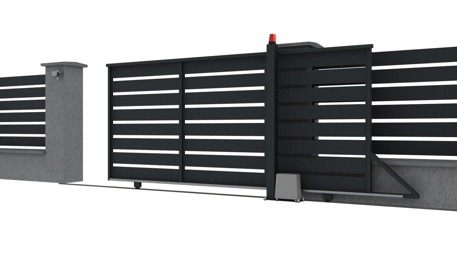 Brána posuvná po kolejnici